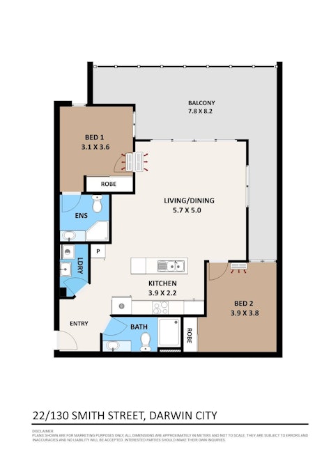 22/130 Smith Street, Darwin City, NT, 0800 - Floorplan 1