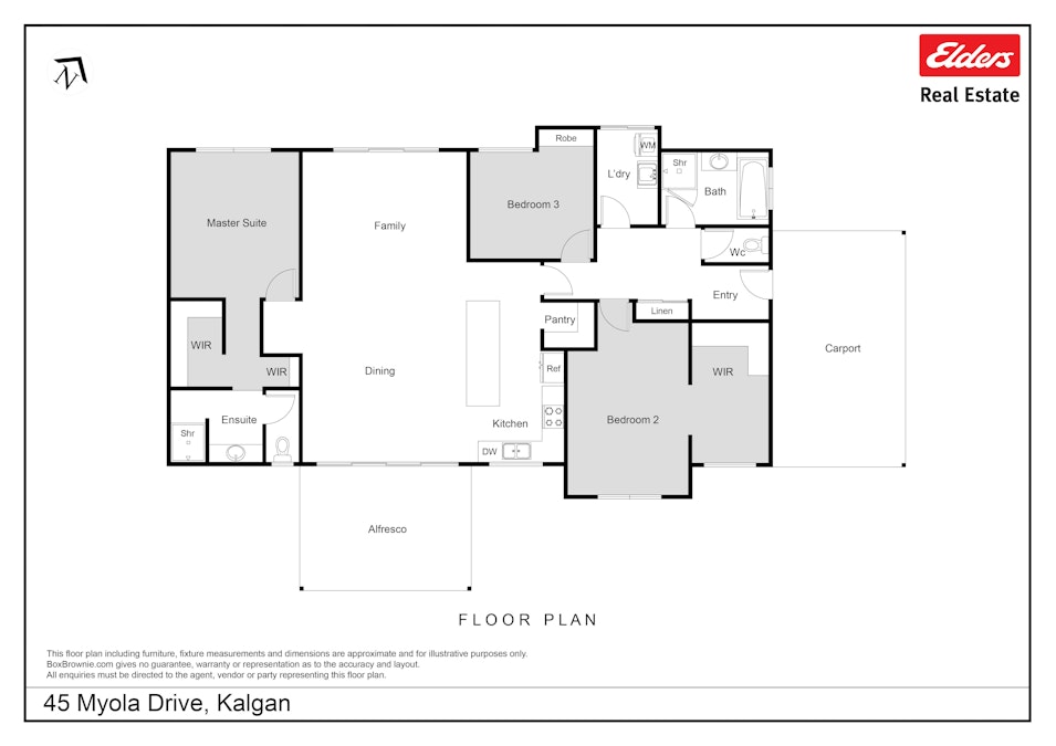 45 Myola Drive, Kalgan, WA, 6330 - Floorplan 1