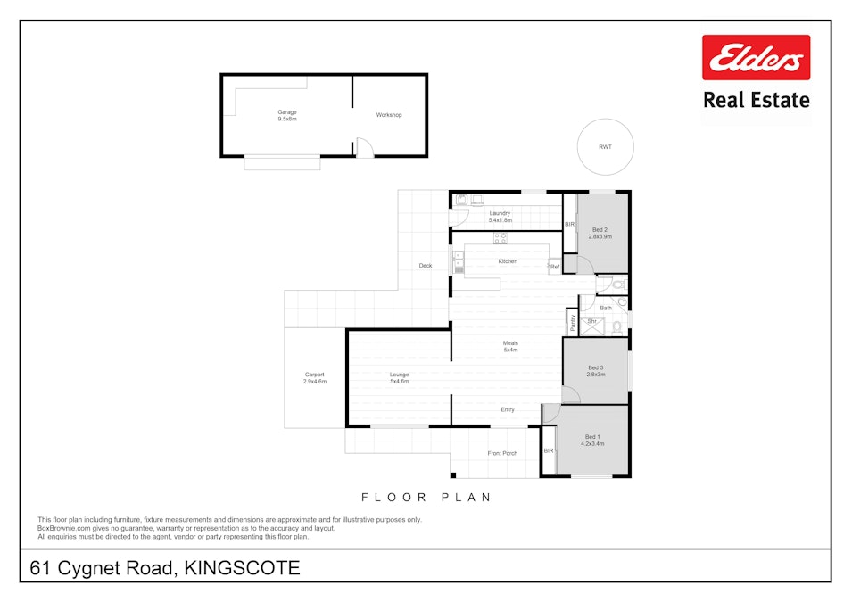 61  Cygnet Road, Kingscote, SA, 5223 - Floorplan 1