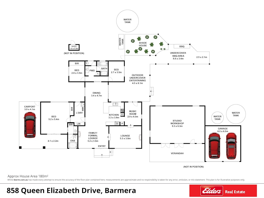 858 Queen Elizabeth Drive, Barmera, SA, 5345 - Floorplan 1