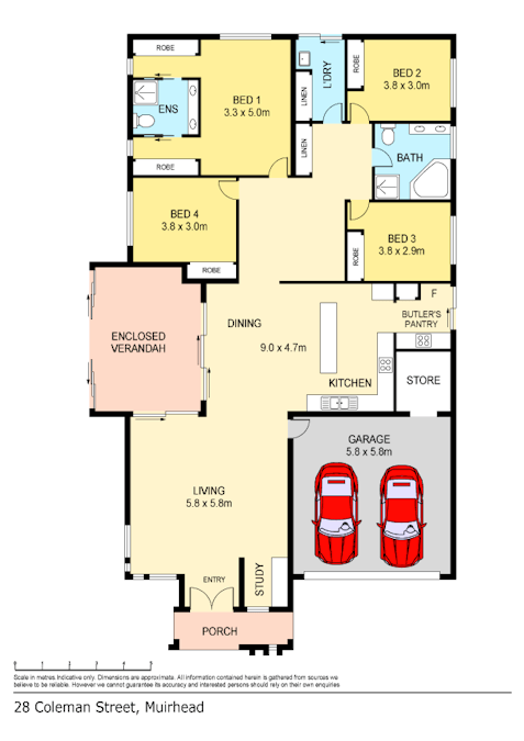 28 Coleman Street, Muirhead, NT, 0810 - Floorplan 1