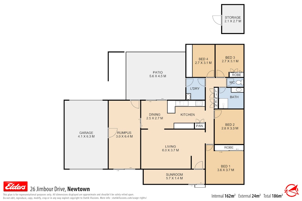 26 Jimbour Drive, Newtown, QLD, 4350 - Floorplan 1