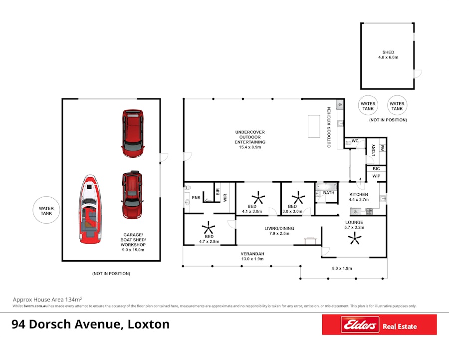 94 Dorsch Avenue, Loxton, SA, 5333 - Floorplan 1