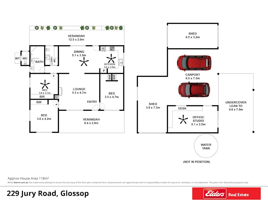 229 Jury Road, Glossop, SA, 5344 - Floorplan 1