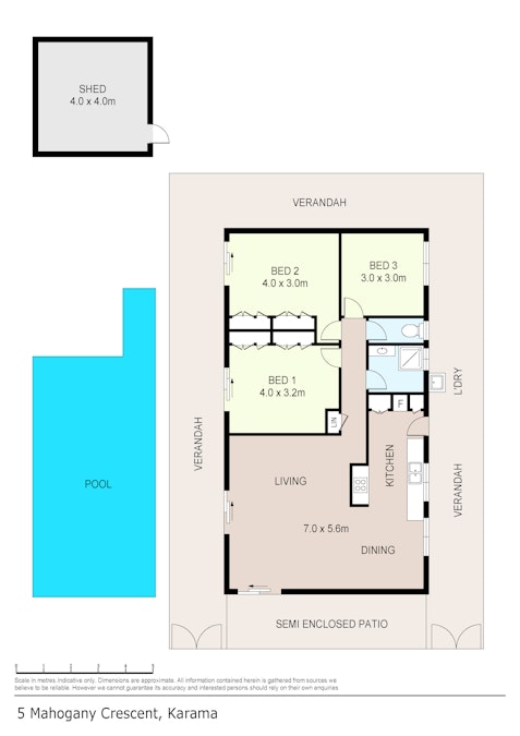 5 Mahogany Crescent, Karama, NT, 0812 - Floorplan 1