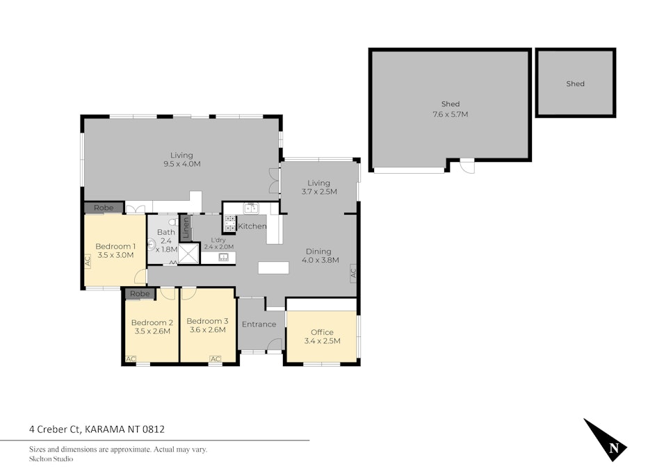 4 Creber Court, Karama, NT, 0812 - Floorplan 1