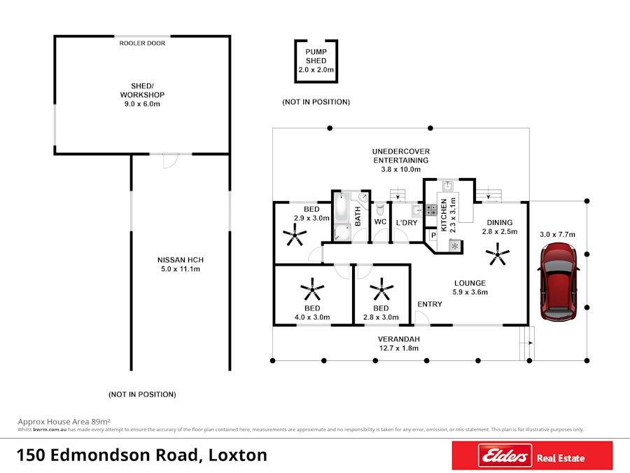 150 Edmondson Road, Loxton, SA, 5333 - Floorplan 1