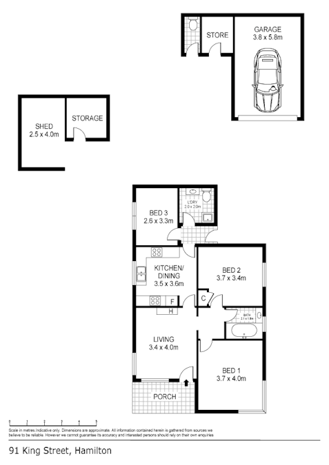 91 King Street, Hamilton, VIC, 3300 - Floorplan 1