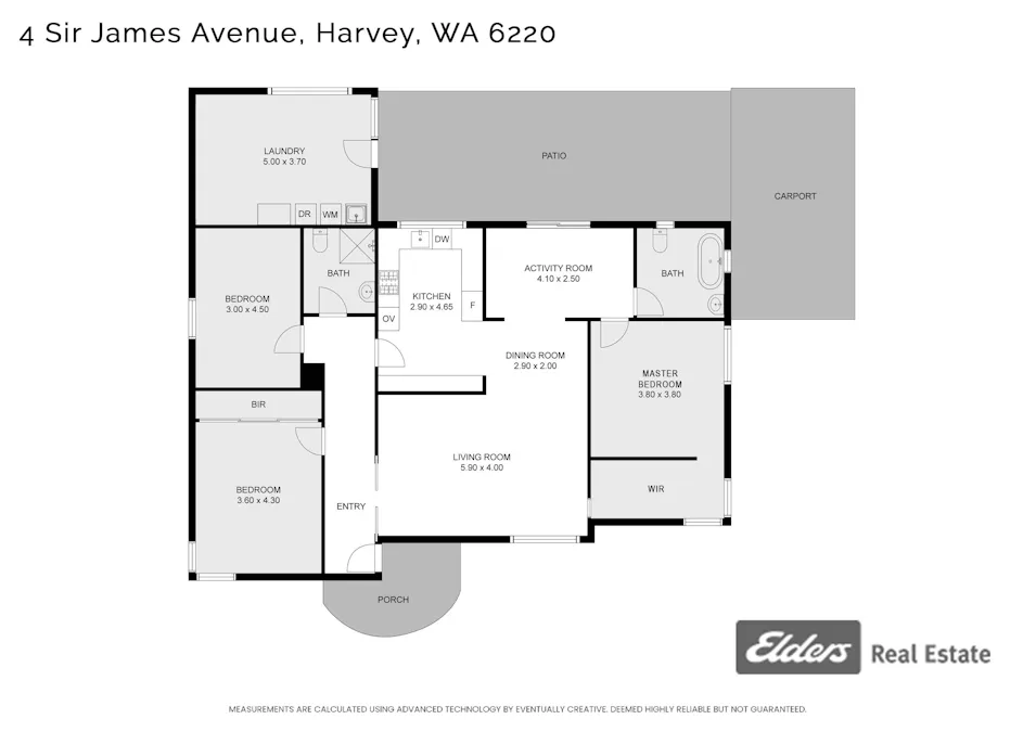 4 Sir James Avenue, Harvey, WA, 6220 - Floorplan 1
