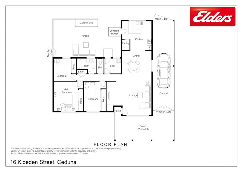 16 Kloeden Street, Ceduna, SA, 5690 - Floorplan 1