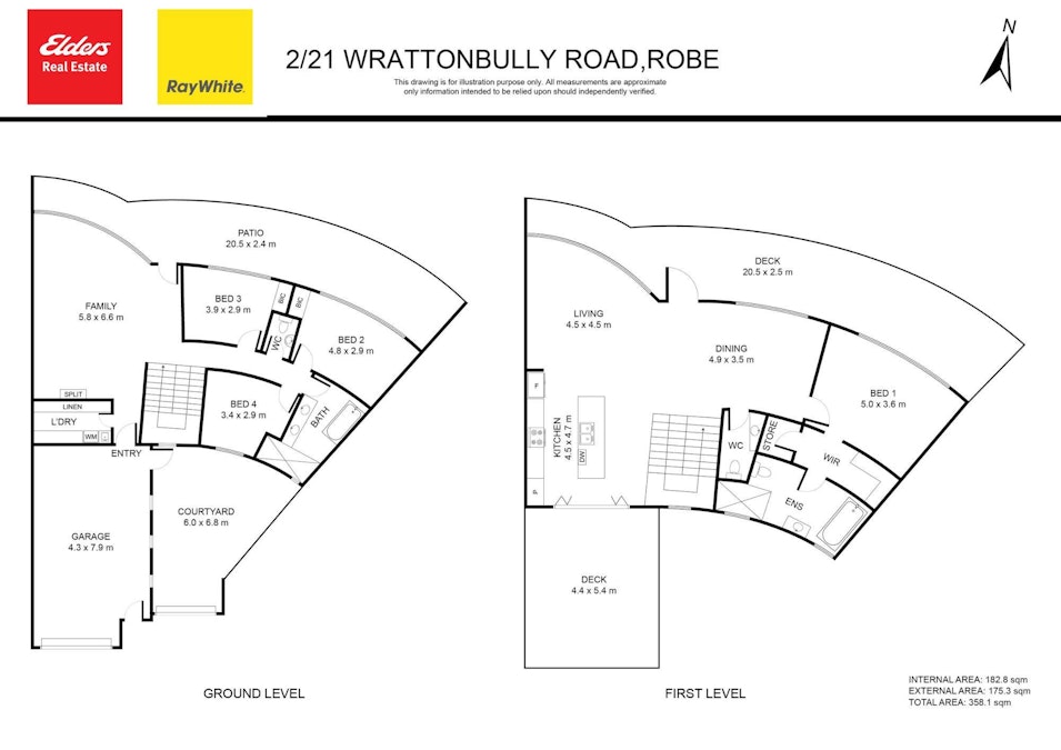 2/21 Wrattonbully Road, Robe, SA, 5276 - Floorplan 1