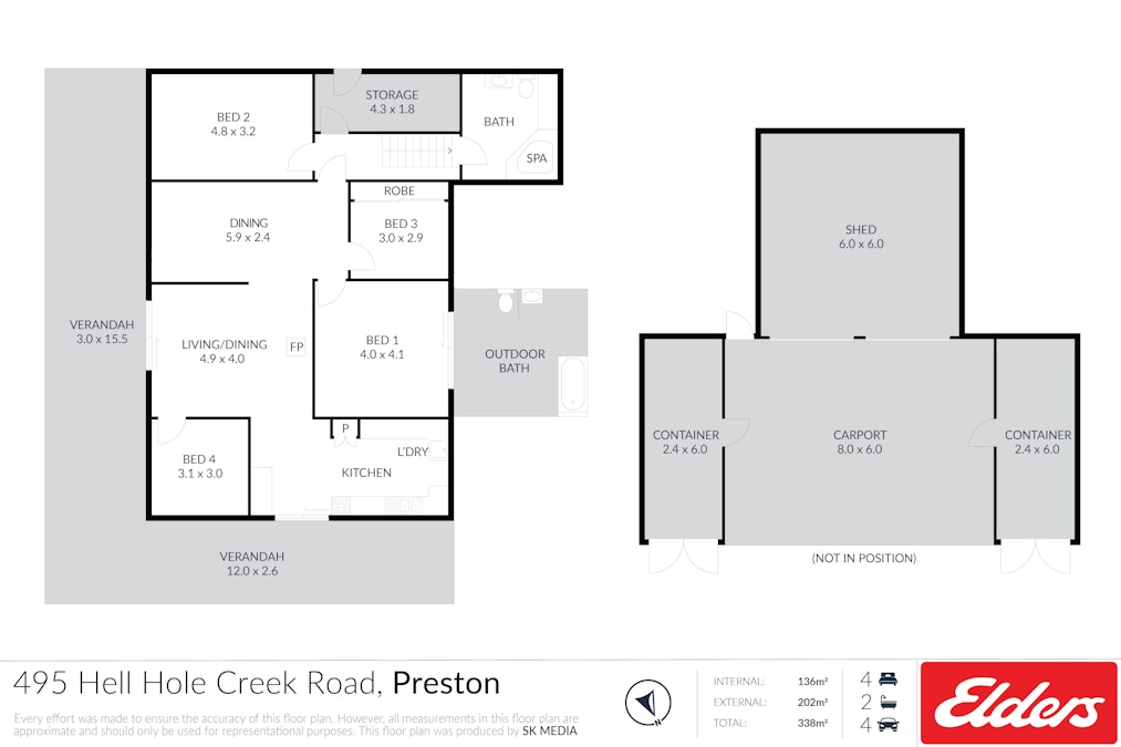 495 Hell Hole Creek Road, Preston, QLD, 4352 - Floorplan 1