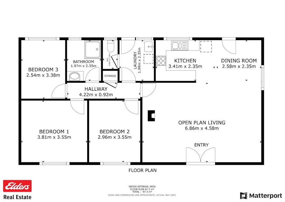 25 Jarrah Court, Coondle, WA, 6566 - Floorplan 1