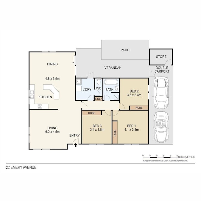 22 Emery Avenue, Woodroffe, NT, 0830 - Floorplan 1