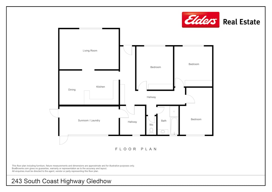 243 South Coast Highway, Gledhow, WA, 6330 - Floorplan 1