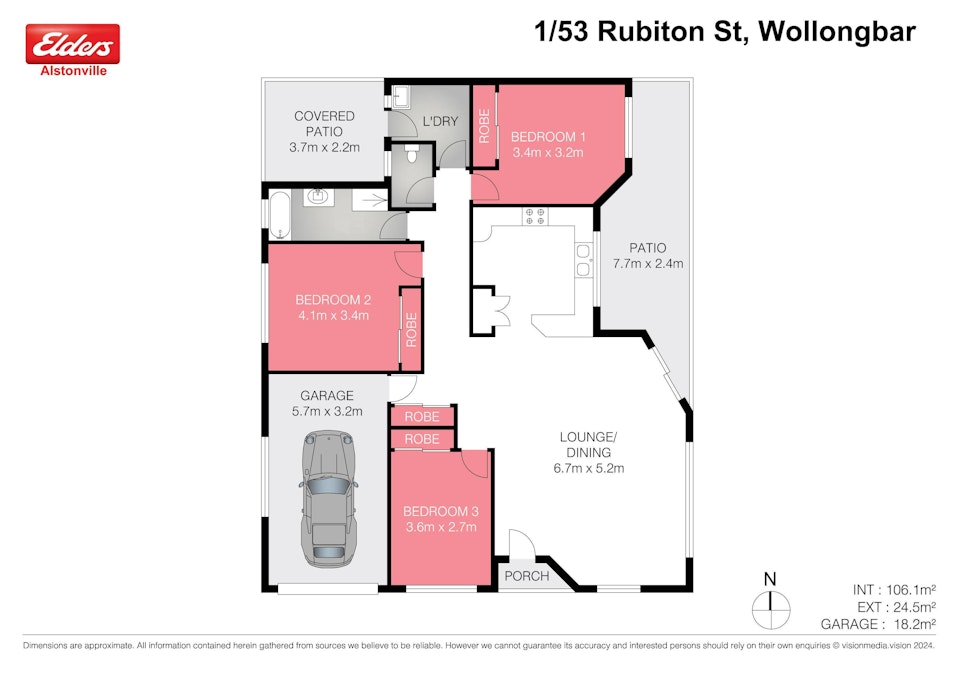 1/53 Rubiton Street, Wollongbar, NSW, 2477 - Floorplan 1