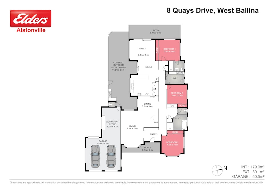 8 Quays Drive, West Ballina, NSW, 2478 - Floorplan 1