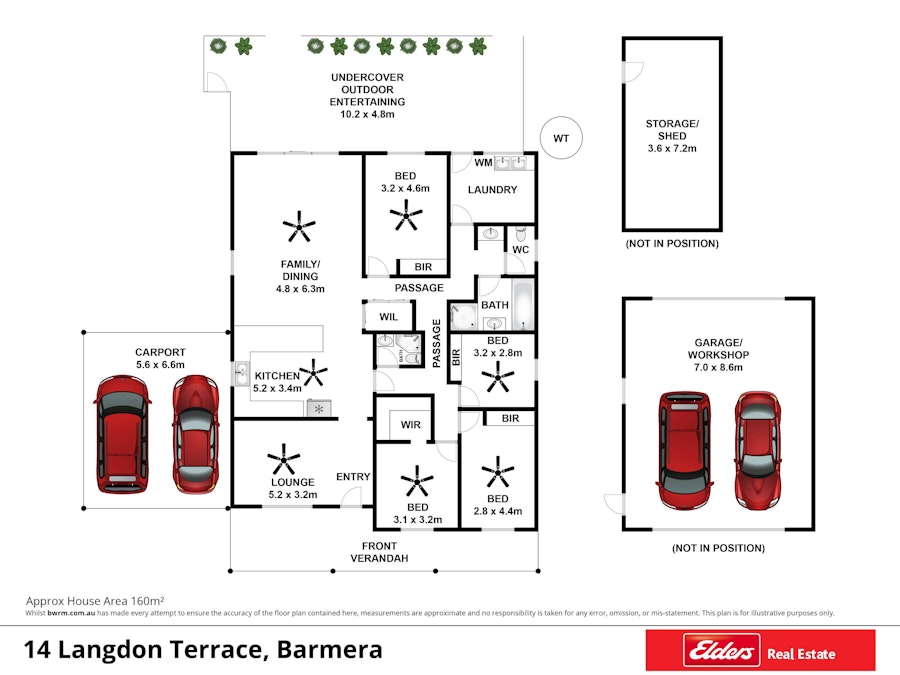 14 Langdon Terrace, Barmera, SA, 5345 - Floorplan 1