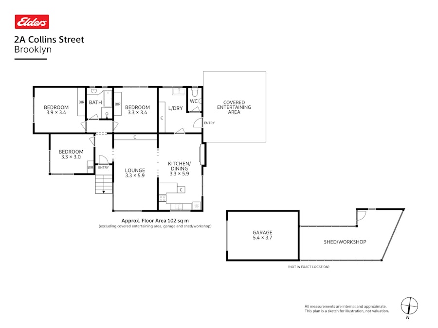 2a Collins Street, Brooklyn, TAS, 7320 - Floorplan 1