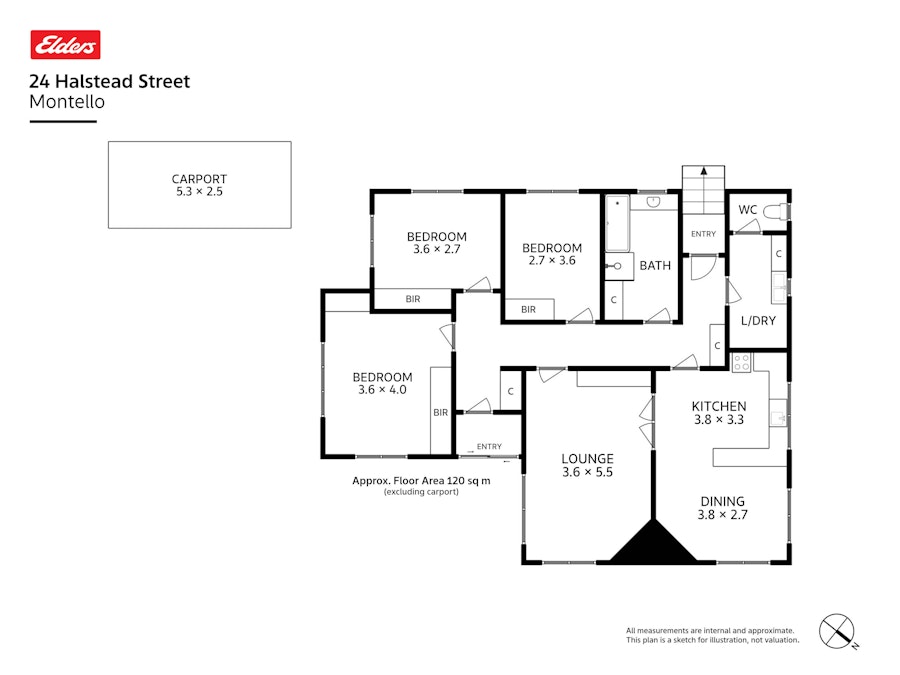 24 Halstead Street, Montello, TAS, 7320 - Floorplan 1