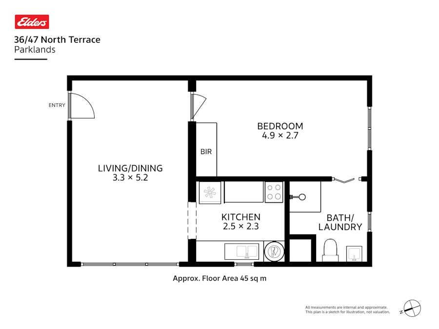 36/47 North Terrace, Burnie, TAS, 7320 - Floorplan 1