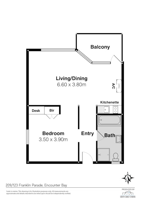 209 (32)/123 Franklin Parade, Encounter Bay, SA, 5211 - Floorplan 1