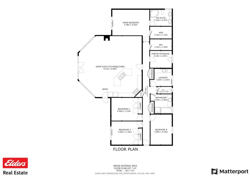 165 Seventh Road, Bejoording, WA, 6566 - Floorplan 1