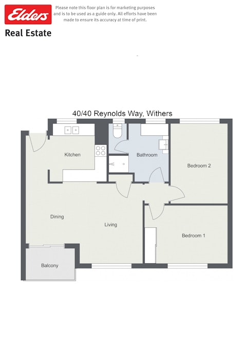 40/40 Reynolds Way, Withers, WA, 6230 - Floorplan 1