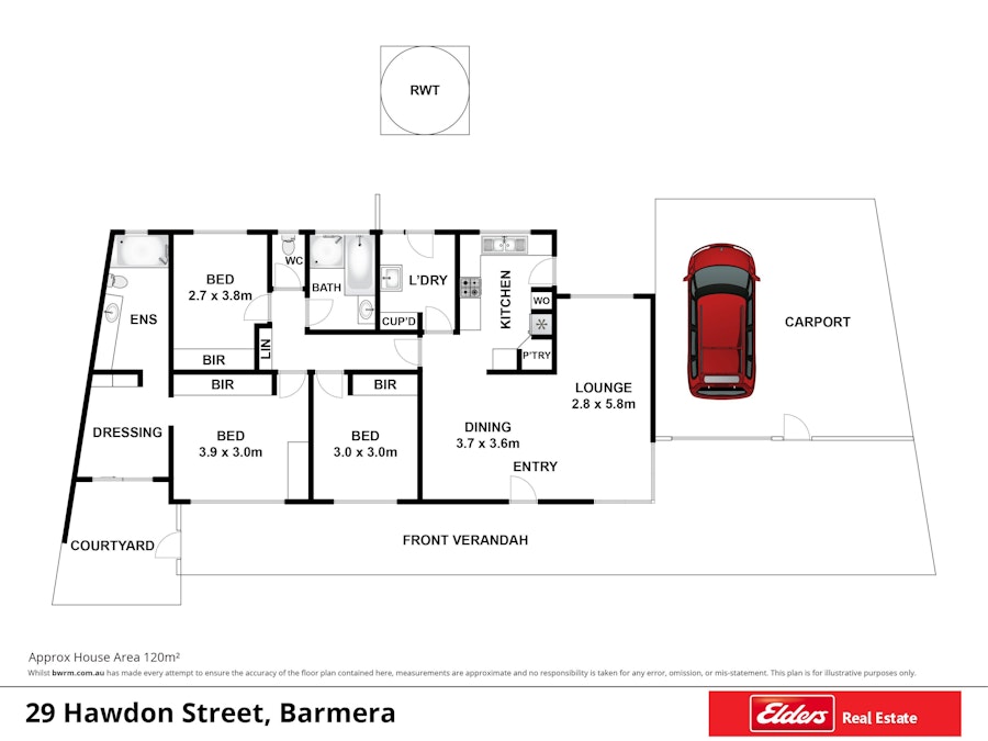 29 Hawdon Street, Barmera, SA, 5345 - Floorplan 1