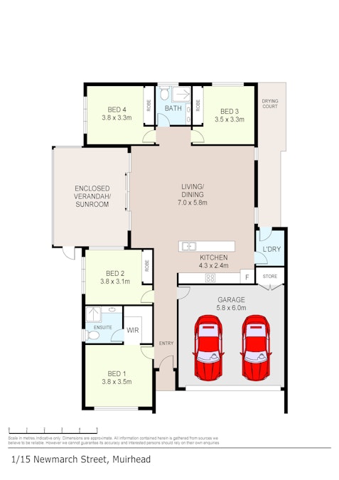 1/15 Newmarch Street, Muirhead, NT, 0810 - Floorplan 1