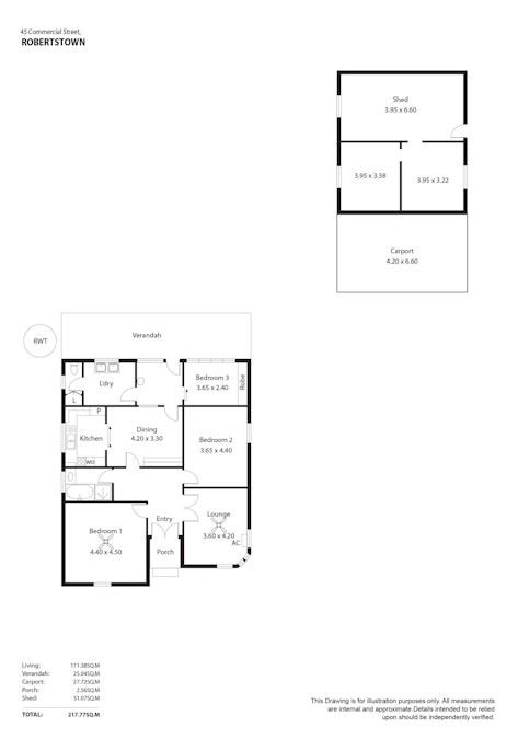 45 Commercial Street, Robertstown, SA, 5381 - Floorplan 1