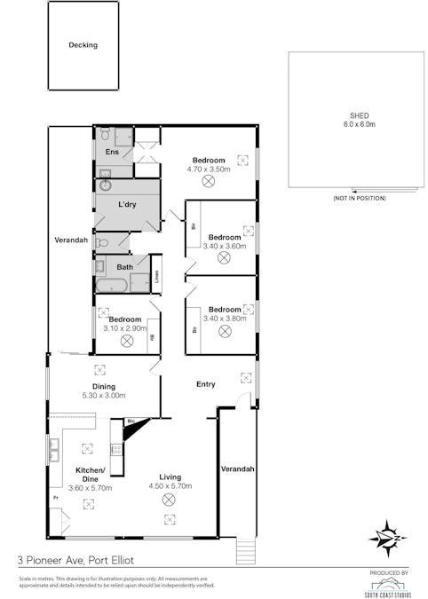 3 Pioneer Avenue, Port Elliot, SA, 5212 - Floorplan 1