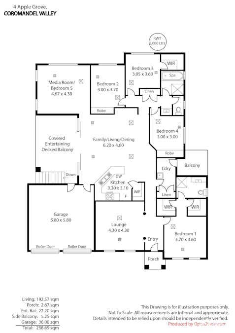 4 Apple Grove, Coromandel Valley, SA, 5051 - Floorplan 1