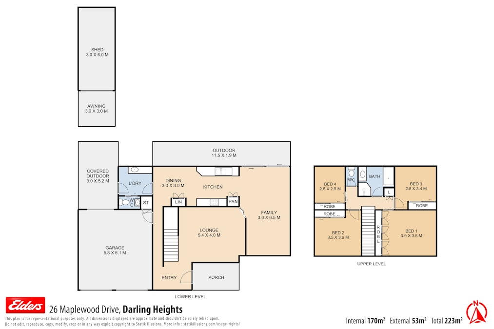 26 Maplewood Drive, Darling Heights, QLD, 4350 - Floorplan 1