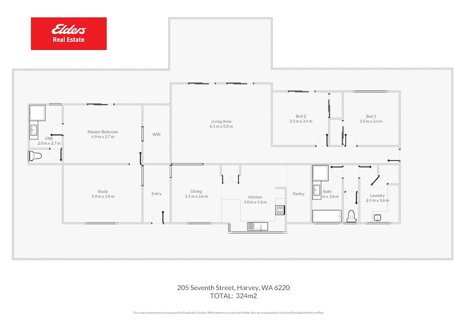 205 Seventh Street, Harvey, WA, 6220 - Floorplan 1