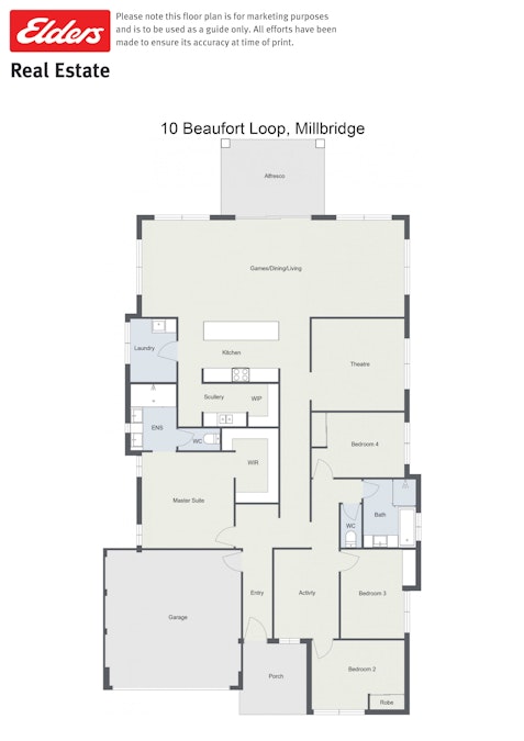 10 Beaufort Loop, Millbridge, WA, 6232 - Floorplan 1