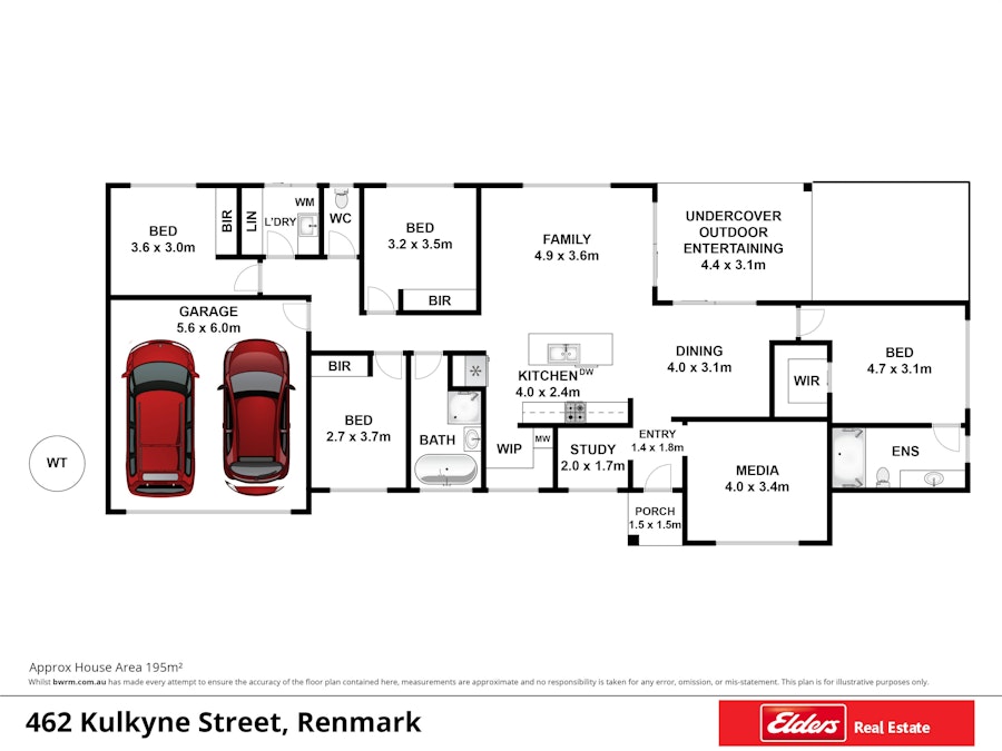 Lot 462 Kulkyne Street, Renmark, SA, 5341 - Floorplan 1