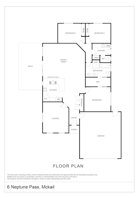 6 Neptune Pass, Mckail, WA, 6330 - Floorplan 1