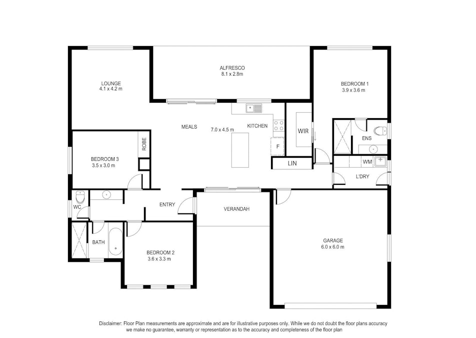 23 Kooyonga Court, Worrolong, SA, 5291 - Floorplan 1