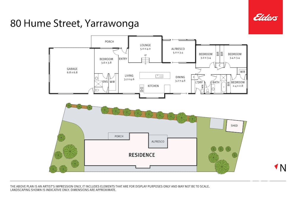 80 Hume Street, Yarrawonga, VIC, 3730 - Floorplan 1
