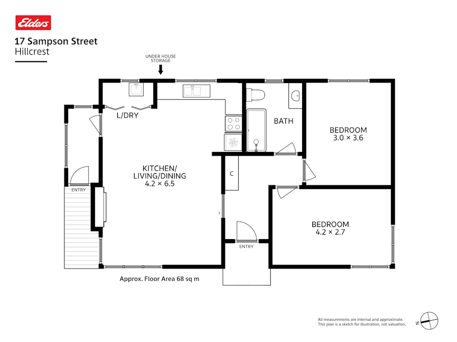 17 Sampson Street, Hillcrest, TAS, 7320 - Floorplan 1