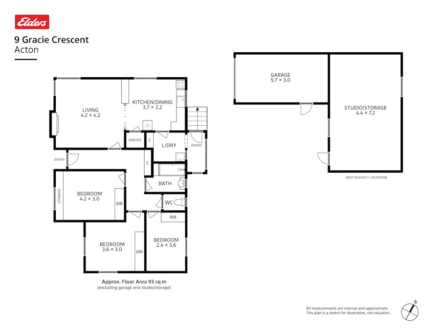 9 Gracie Crescent, Acton, TAS, 7320 - Floorplan 1