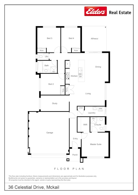 36 Celestial Drive, Mckail, WA, 6330 - Floorplan 1