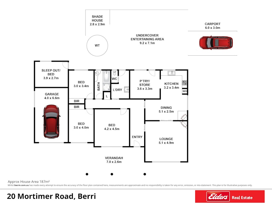 20 Mortimer Road, Berri, SA, 5343 - Floorplan 1