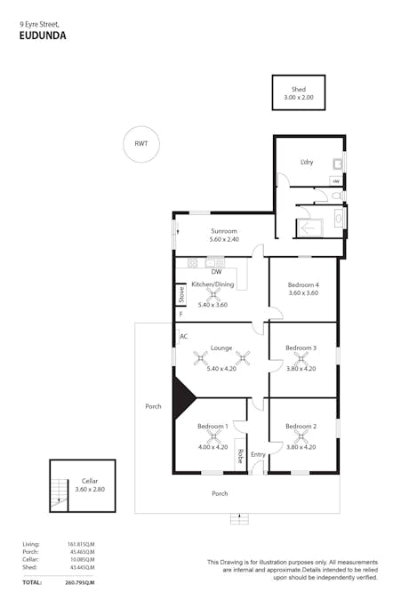 9 Eyre Street, Eudunda, SA, 5374 - Floorplan 1