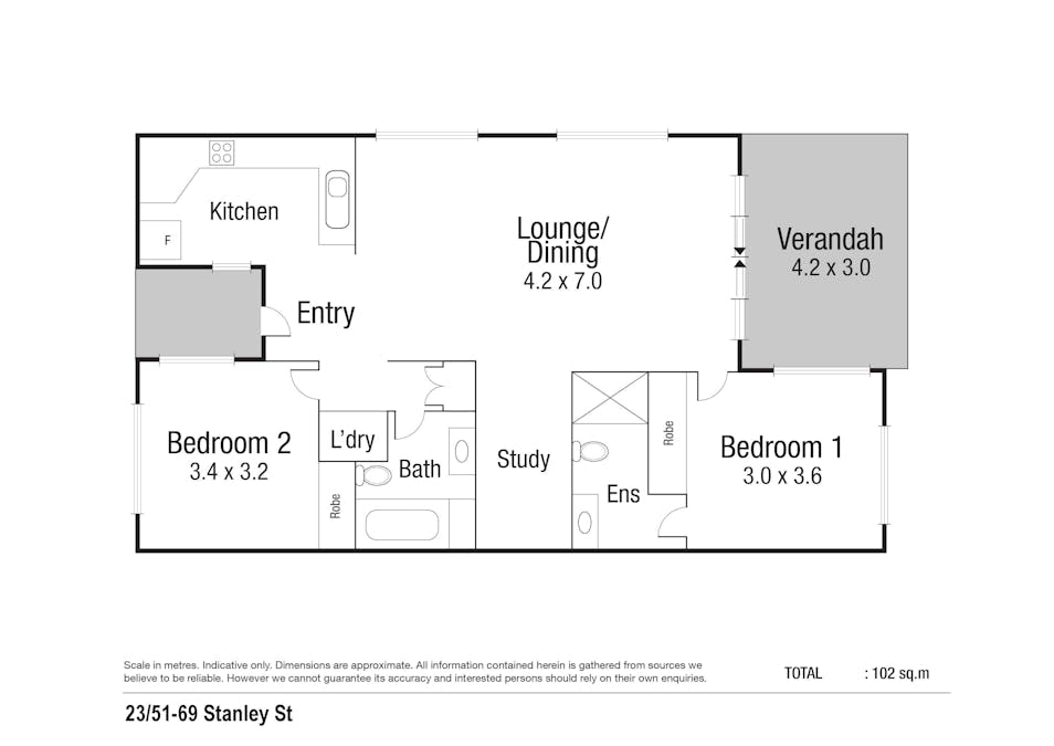 23/51-69 Stanley Street, Townsville City, QLD, 4810 - Floorplan 1
