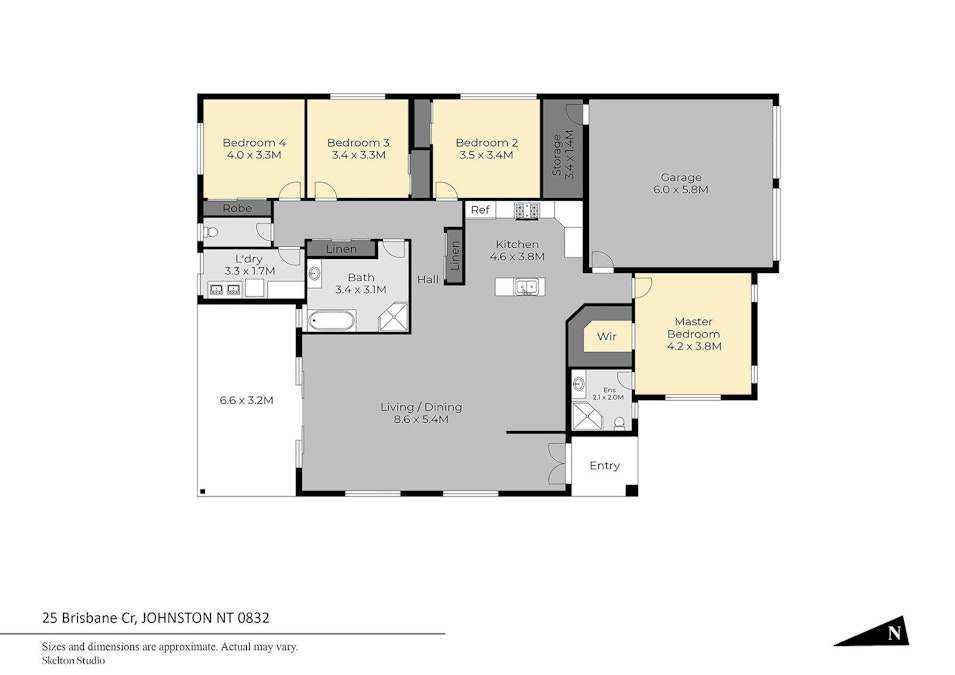 25 Brisbane Crescent, Johnston, NT, 0832 - Floorplan 1