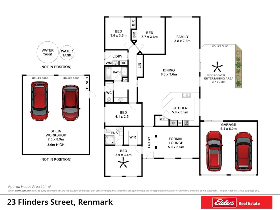 23 Flinders Street, Renmark, SA, 5341 - Floorplan 1