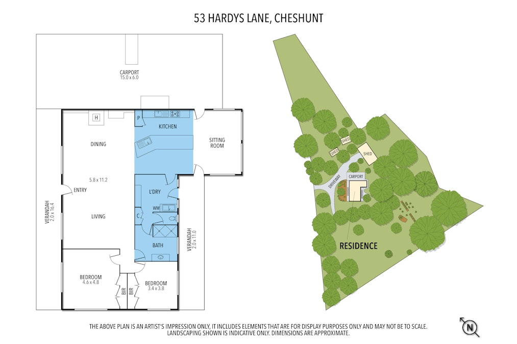 53 Hardys Lane, Cheshunt, VIC, 3678 - Floorplan 1