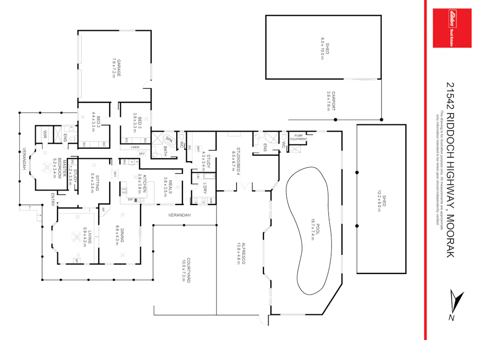 21542 Riddoch Highway, Moorak, SA, 5291 - Floorplan 1